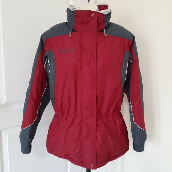 Columbia Jackets & Blazers - Columbia Women's Red & Gray Winter/Snow Jacket